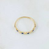 Anillo Corazones Intercalados 1.15gr / T6 3/4 / Oro Amarillo 18K ©