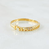 Anillo Paz 1.4gr / T6 1/2 / Oro Amarillo 18K ©