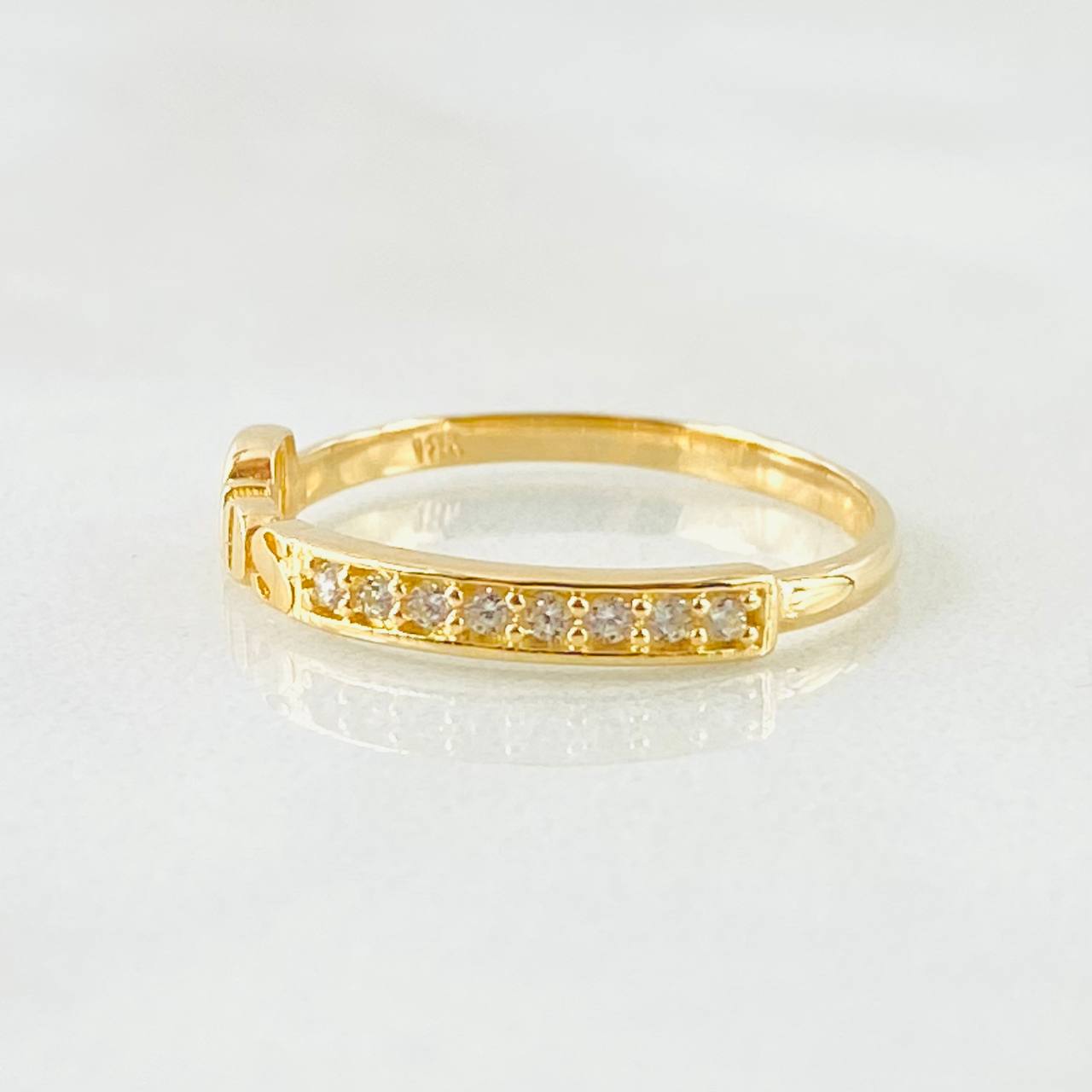 Anillo Dios 1.5gr / T5 3/4 / Oro Amarillo 18K ©