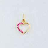 Dije Silueta Corazón 0.35gr / 1.3cm / Oro Amarillo 18K