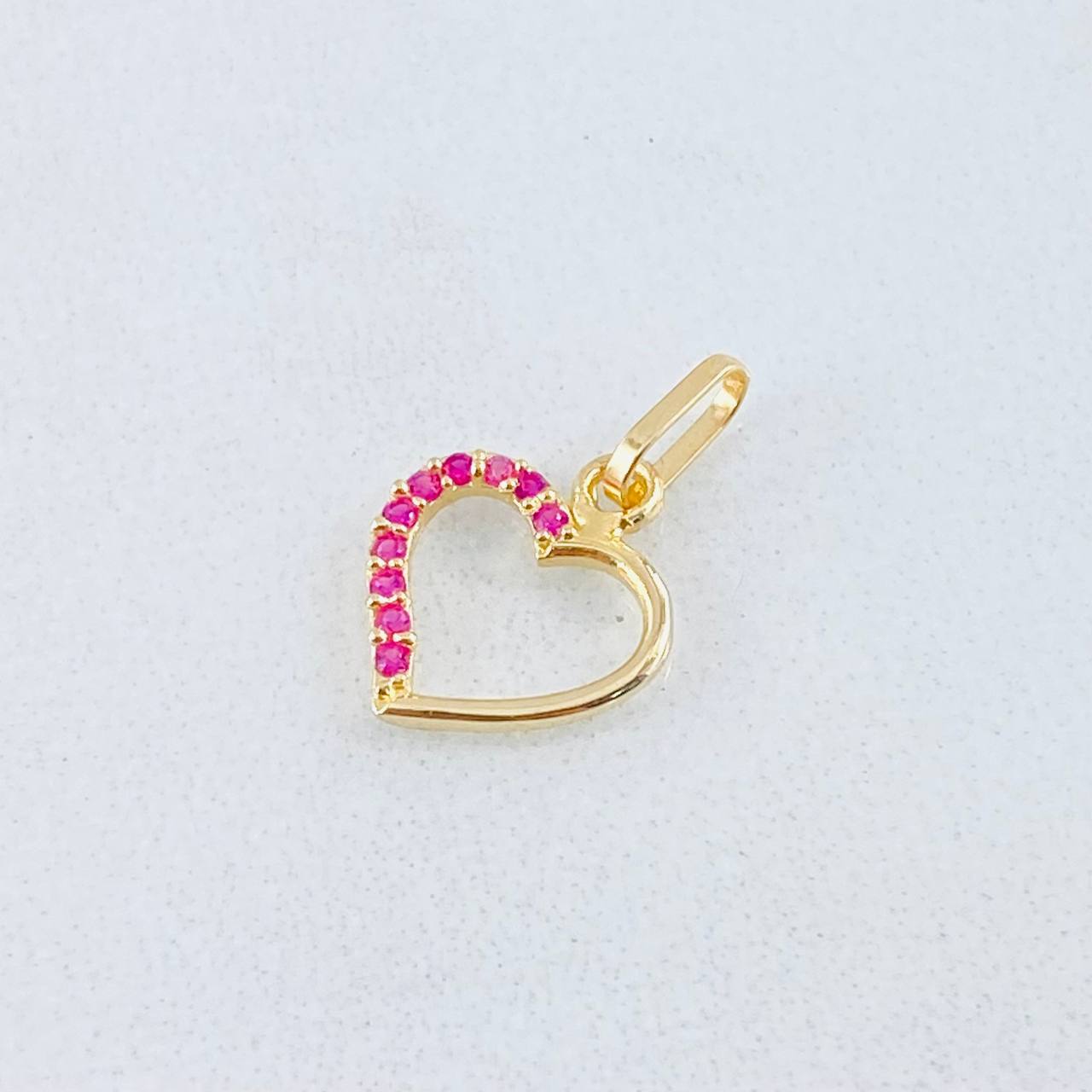 Dije Silueta Corazón 0.35gr / 1.3cm / Oro Amarillo 18K