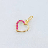 Dije Silueta Corazón 0.35gr / 1.3cm / Oro Amarillo 18K