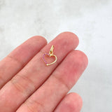 Dije Silueta Corazón 0.35gr / 1.3cm / Oro Amarillo 18K