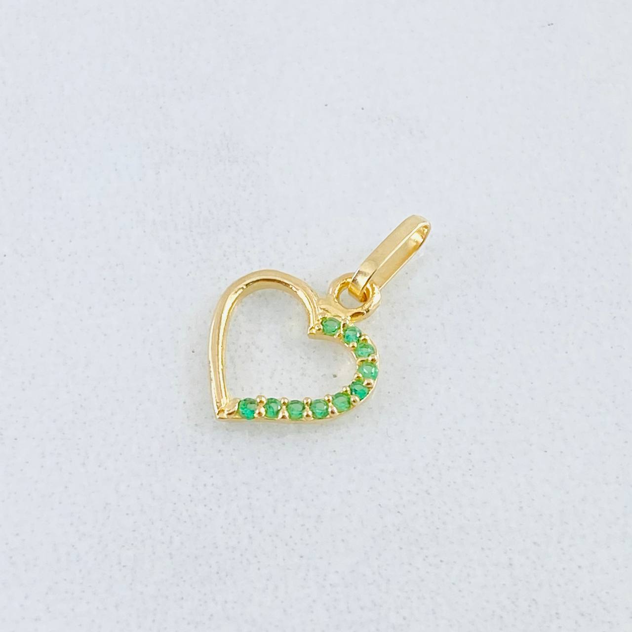 Dije Silueta Corazón 0.3gr / 1.3cm / Oro Amarillo 18K