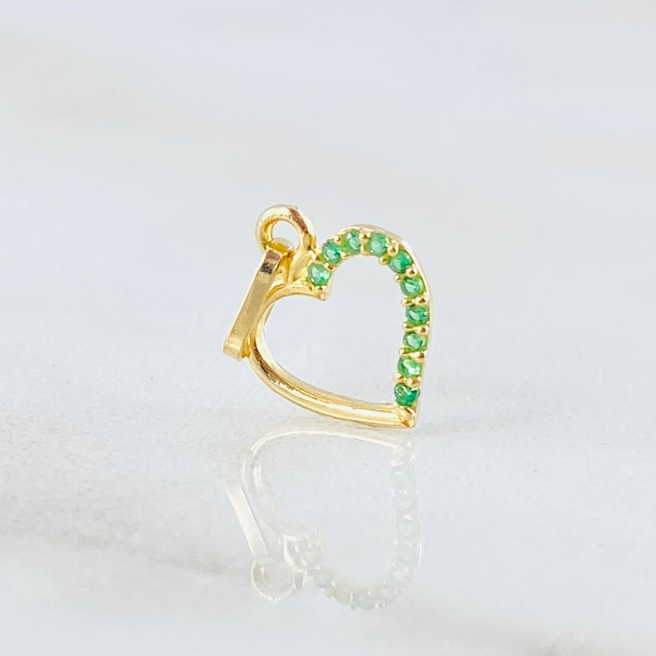 Dije Silueta Corazón 0.3gr / 1.3cm / Oro Amarillo 18K