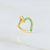 Dije Silueta Corazón 0.3gr / 1.3cm / Oro Amarillo 18K