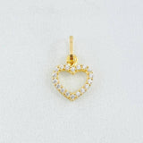 Dije Silueta Corazón Tupido 0.4gr / 1.3cm / Oro Amarillo 18K