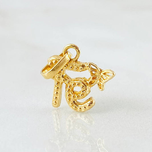 Dije Fé Mariposa 1gr / 1.6cm / Oro Amarillo 18K