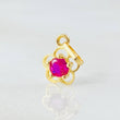 Dije Flor  0.4gr / 1.4cm / Oro Amarillo 18K