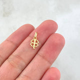 Dije Trebol Silueta 0.35gr / 1.5cm / Oro Amarillo 18K