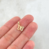 Dije Silueta Mariposa 0.55gr / 1.6cm / Oro Amarillo 18K