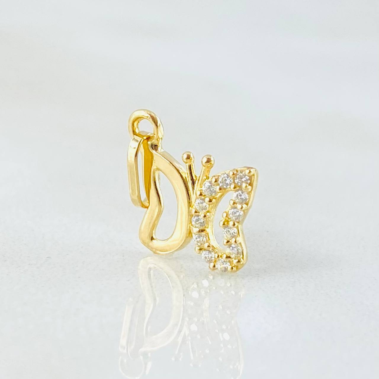 Dije Silueta Mariposa 0.55gr / 1.6cm / Oro Amarillo 18K