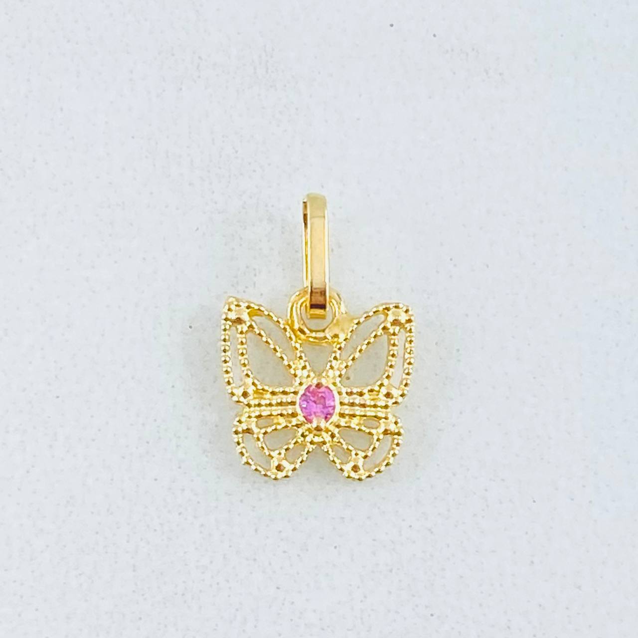 Dije Mariposa Filigrana 0.4gr / 1.1cm / Oro Amarillo 18K