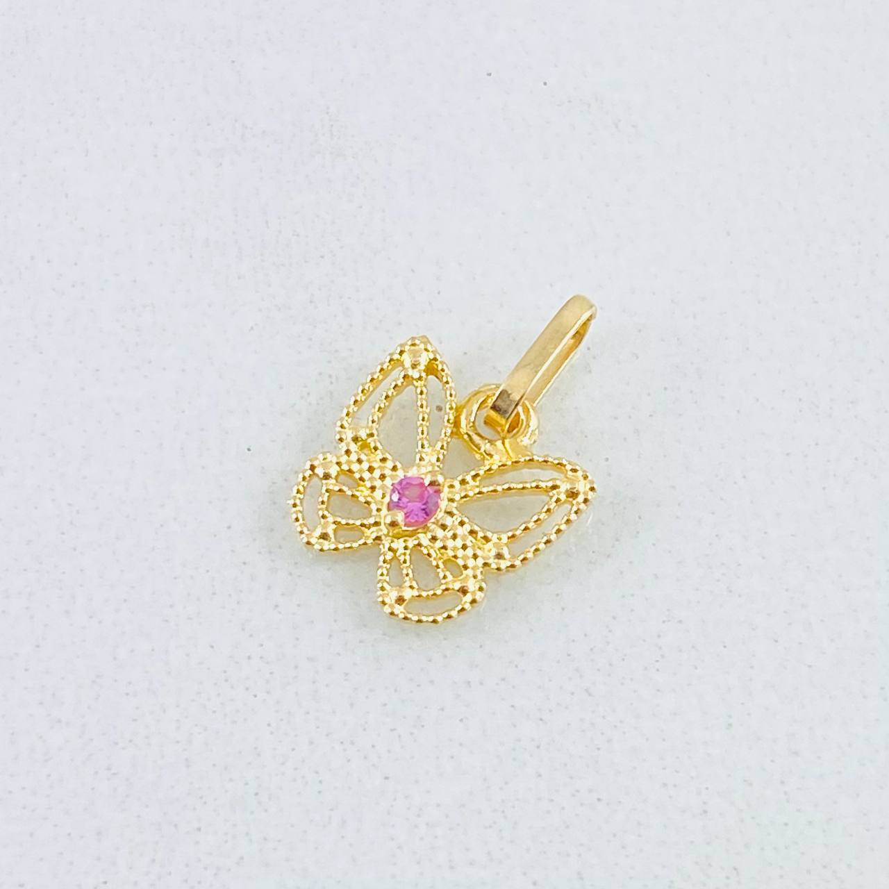 Dije Mariposa Filigrana 0.4gr / 1.1cm / Oro Amarillo 18K