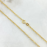 Cadena Roll-On 1.9gr / 45cm / +3 Oro 18K