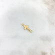 Herraje Cruz 0.3gr / 1.8cm / Oro Amarillo