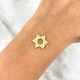 Herraje Estrella de David 0.85gr / 1.6cm / Oro Amarillo