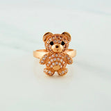 Anillo Oso 3.55 g / T5 1/2 Oro Rosa 18K