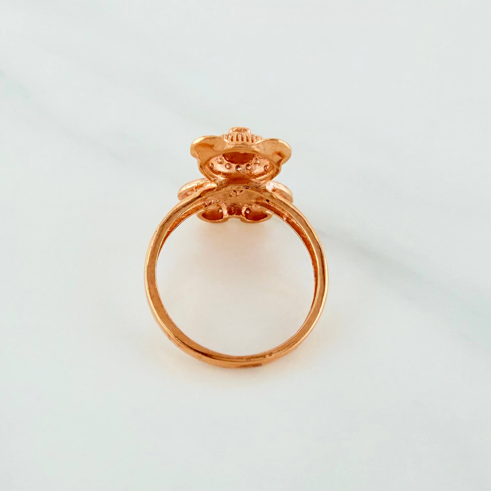 Anillo Oso 3.55 g / T5 1/2 Oro Rosa 18K