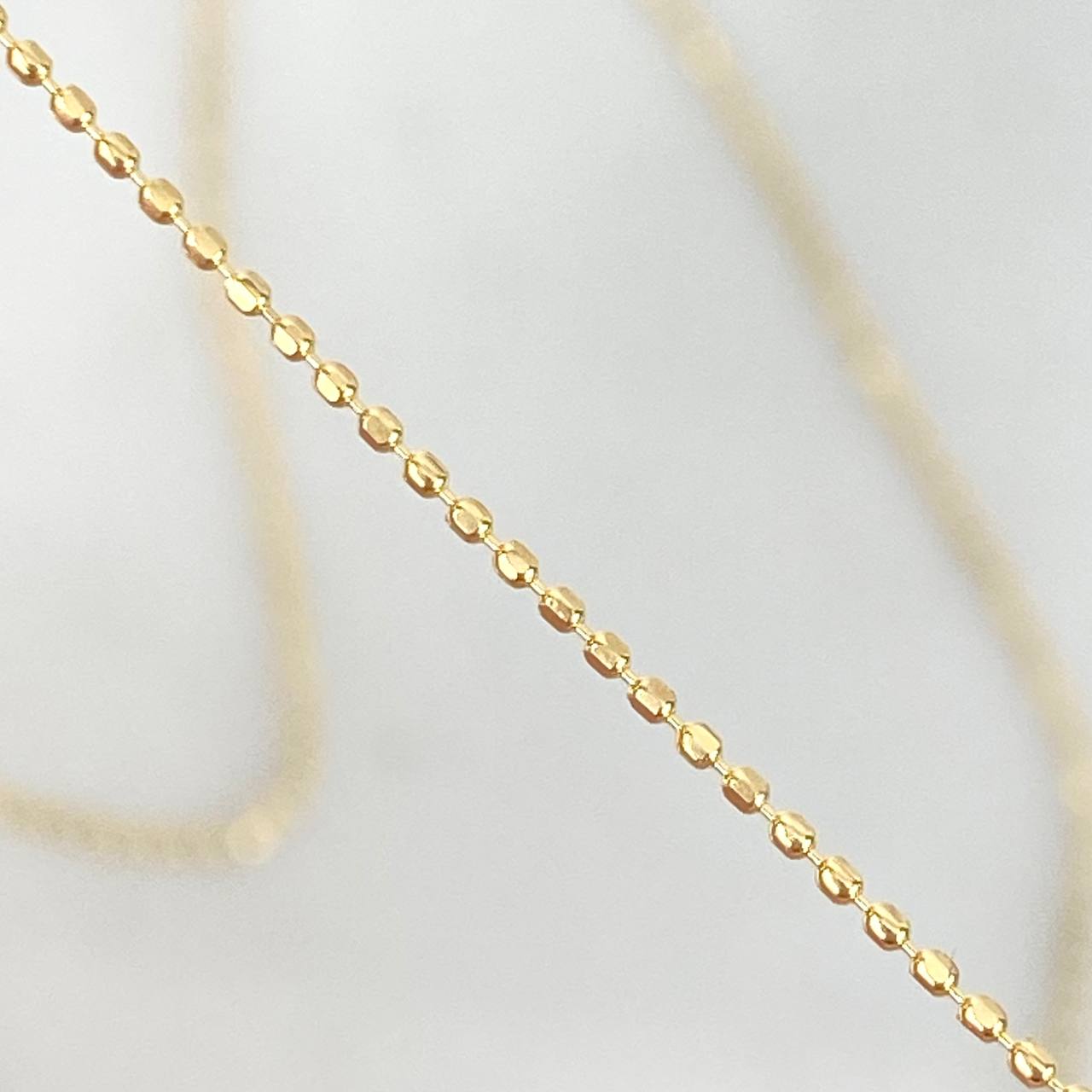 Cadena Militar 1.45gr / 45cm / 0.8mm Oro Amarillo +3