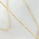 Cadena Militar 2.15gr / 45cm / 1mm Diamantada Oro Amarillo