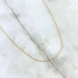 Cadena Militar 1.45gr / 45cm / 0.8mm Oro Amarillo +3
