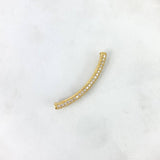 Herraje Tubular 2.9gr / 4cm / 3.5mm Circones Blancos Oro Amarillo