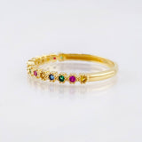 Anillo Ola Carril 1.8gr / T6 1/2 / Oro Amarillo 18K