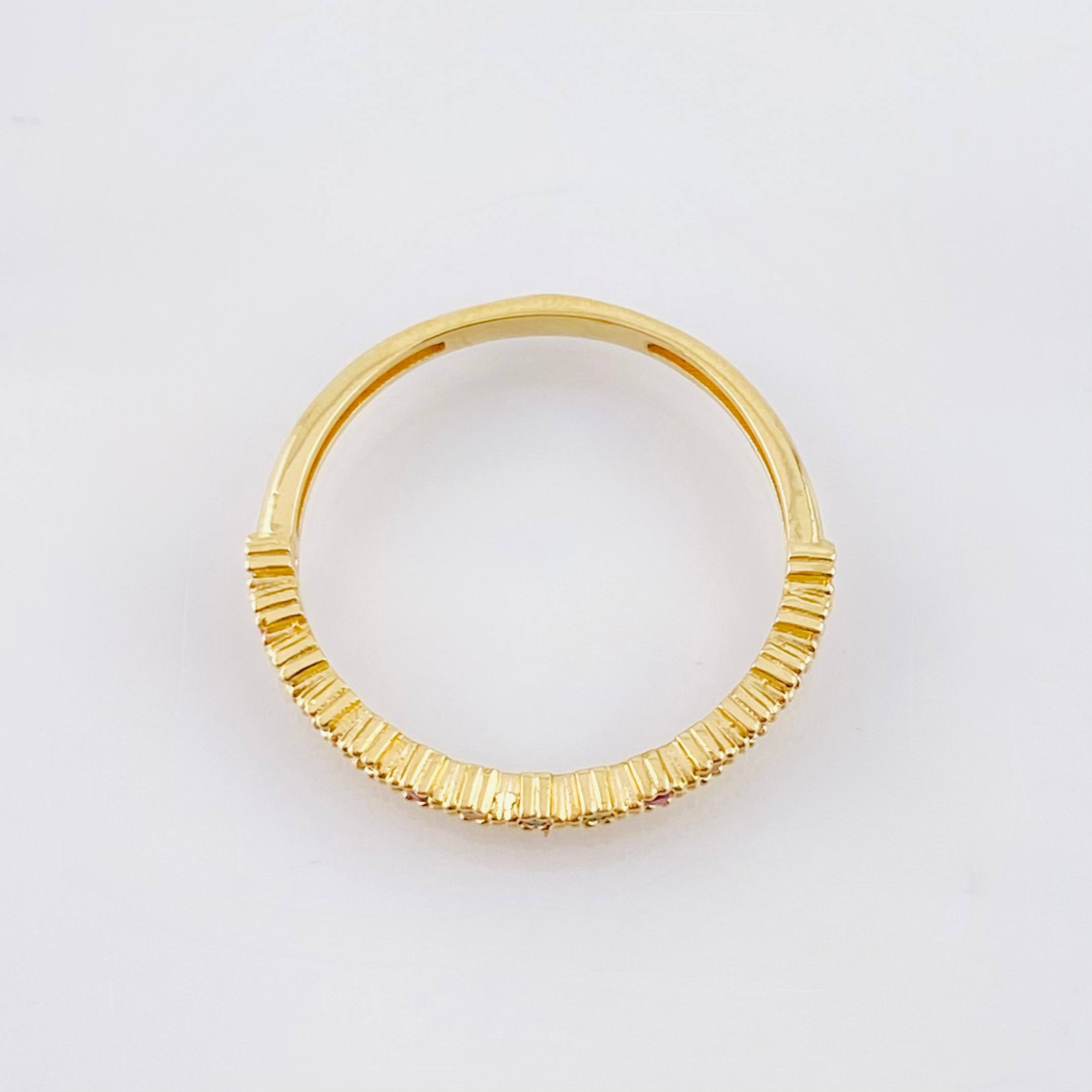 Anillo Ola Carril 1.8gr / T6 1/2 / Oro Amarillo 18K