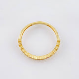 Anillo Ola Carril 1.8gr / T6 1/2 / Oro Amarillo 18K