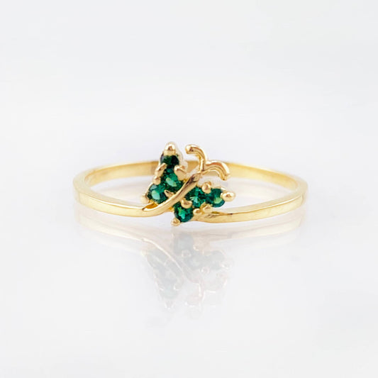 Anillo Mariposa 1.5gr / T7 1/2 / Oro Amarillo 18K