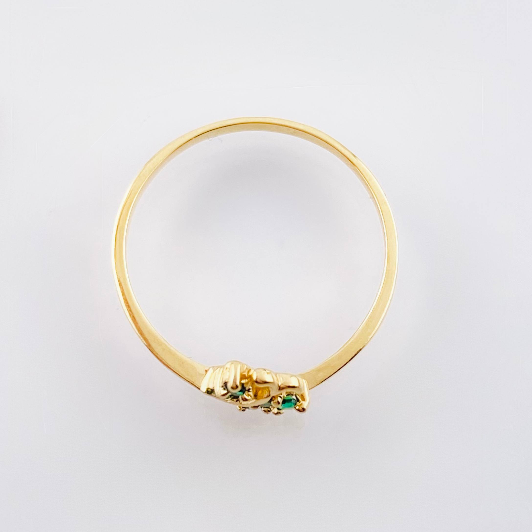 Anillo Mariposa 1.5gr / T7 1/2 / Oro Amarillo 18K