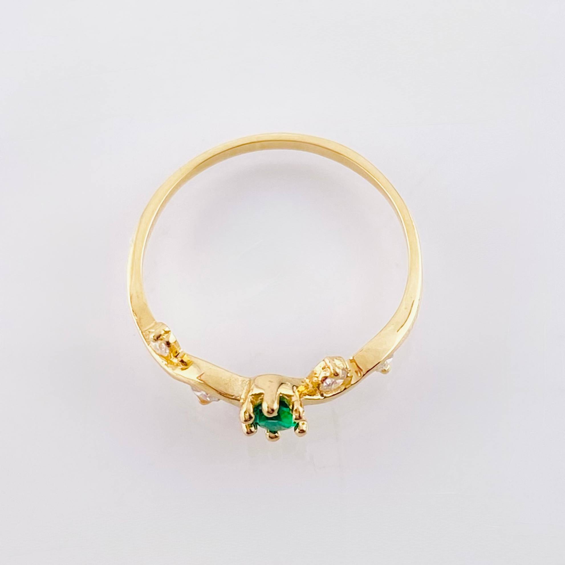 Anillo Hoja Hiedra 1.2gr / T6 / Oro Amarillo 18K *