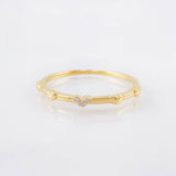 Anillo Mini Corazones 1.35gr / T6 1/2 / Oro Amarillo 18K *