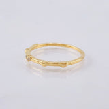 Anillo Mini Corazones 1.35gr / T6 1/2 / Oro Amarillo 18K *