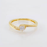 Anillo Solitario 2.7gr / T8 3/4 / Oro Amarillo 18K ©