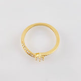 Anillo Solitario 2.65gr / T7 1/2 / Oro Amarillo 18K