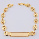 Pulso GC Placa Robusta 6.8gr / 23cm / 8mm Oro Amarillo 18K