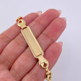 Pulso GC Placa Robusta 6.8gr / 23cm / 8mm Oro Amarillo 18K