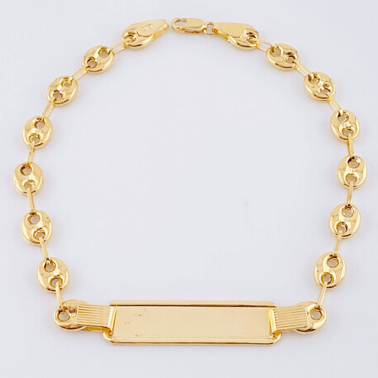 Pulso GC Placa Robusta 5.35gr / 21cm / 6.3mm Oro Amarillo 18K *