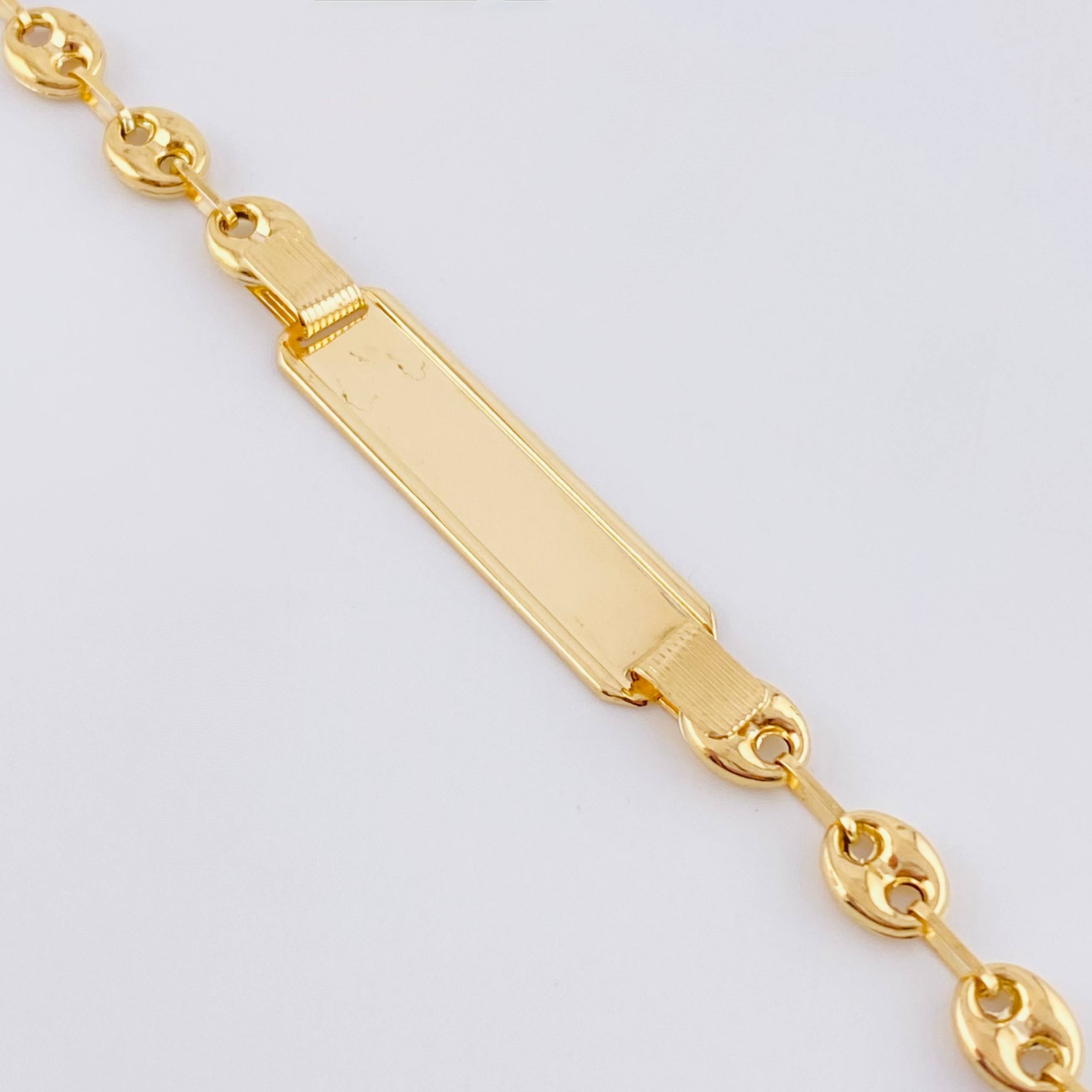 Pulso GC Placa Robusta 5.6gr / 23cm / 6.3mm Oro Amarillo 18K