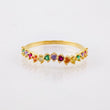 Anillo Ola Carril 1.3gr / T6 3/4 / Oro Amarillo 18K