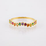 Anillo Ola Carril 1.3gr / T6 3/4 / Oro Amarillo 18K