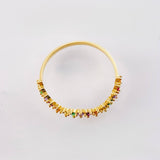 Anillo Ola Carril 1.3gr / T6 3/4 / Oro Amarillo 18K