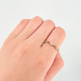 Anillo Ola Carril 1.3gr / T6 3/4 / Oro Amarillo 18K