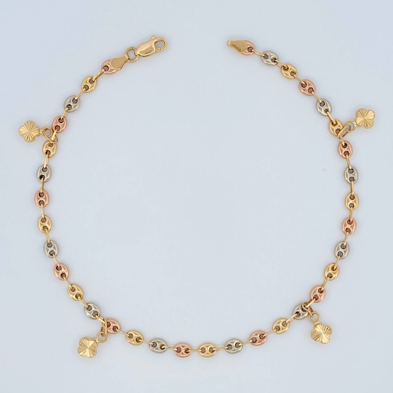 Tobillera GC 5.1gr / 25.8cm / 3.79mm Tres Oros 18K $