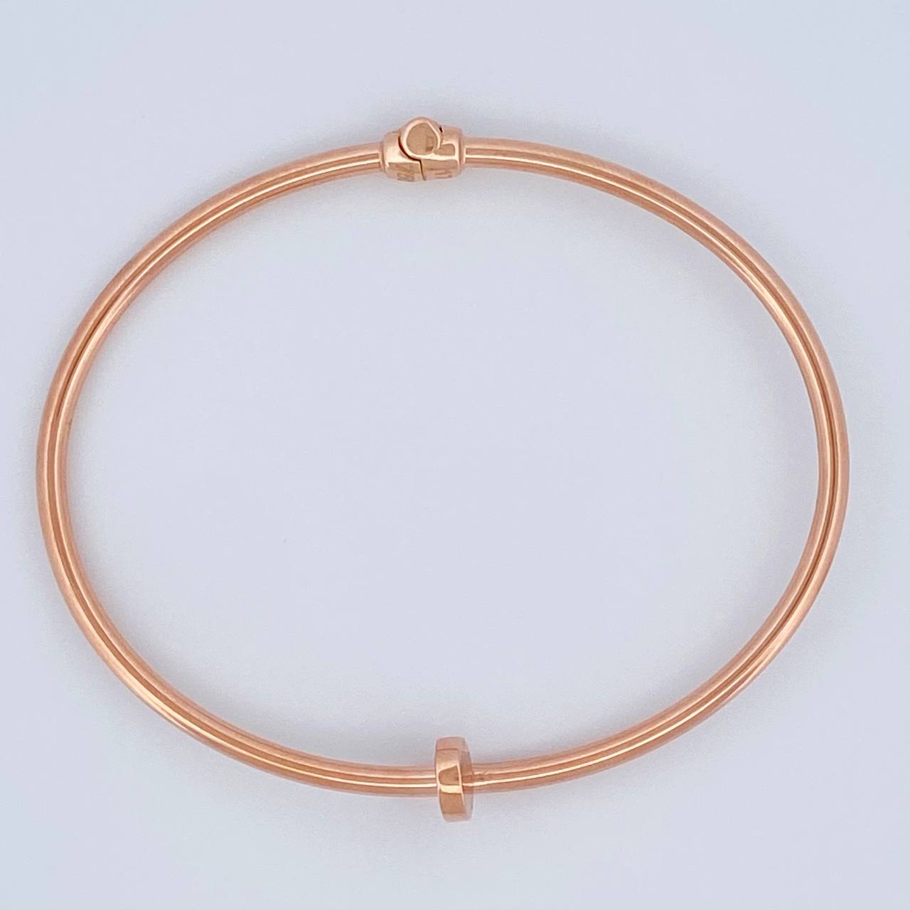 Pulso Aro Clavo 6.4gr / 19cm / 2.6mm Oro Rosa 18K