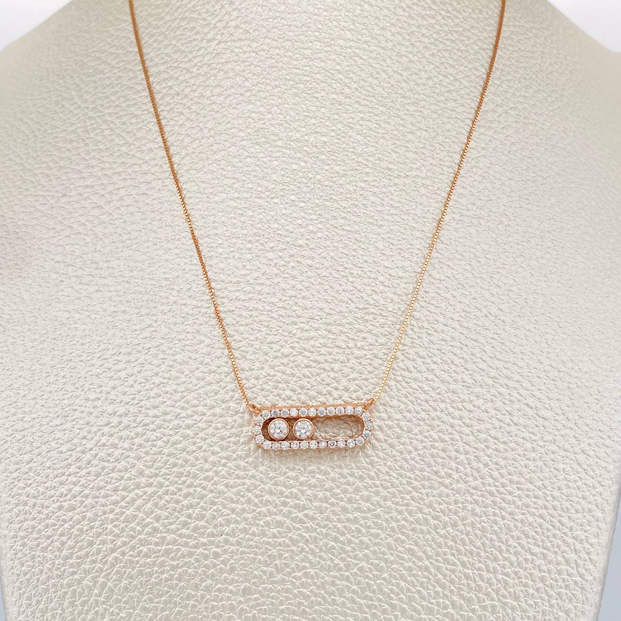 Cadena Veneciana MSK 3.3gr / 45.5cm / 0.49mm Oro Rosa +4 18K $