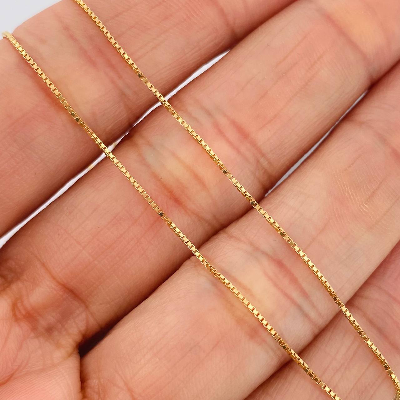 Cadena MSK 4.2gr / 45cm / 0.7mm Oro Amarillo +4 18K &