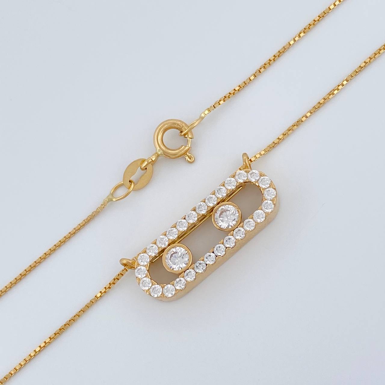 Cadena MSK 4.1gr / 45cm / 0.7mm Oro Amarillo +4 18K &